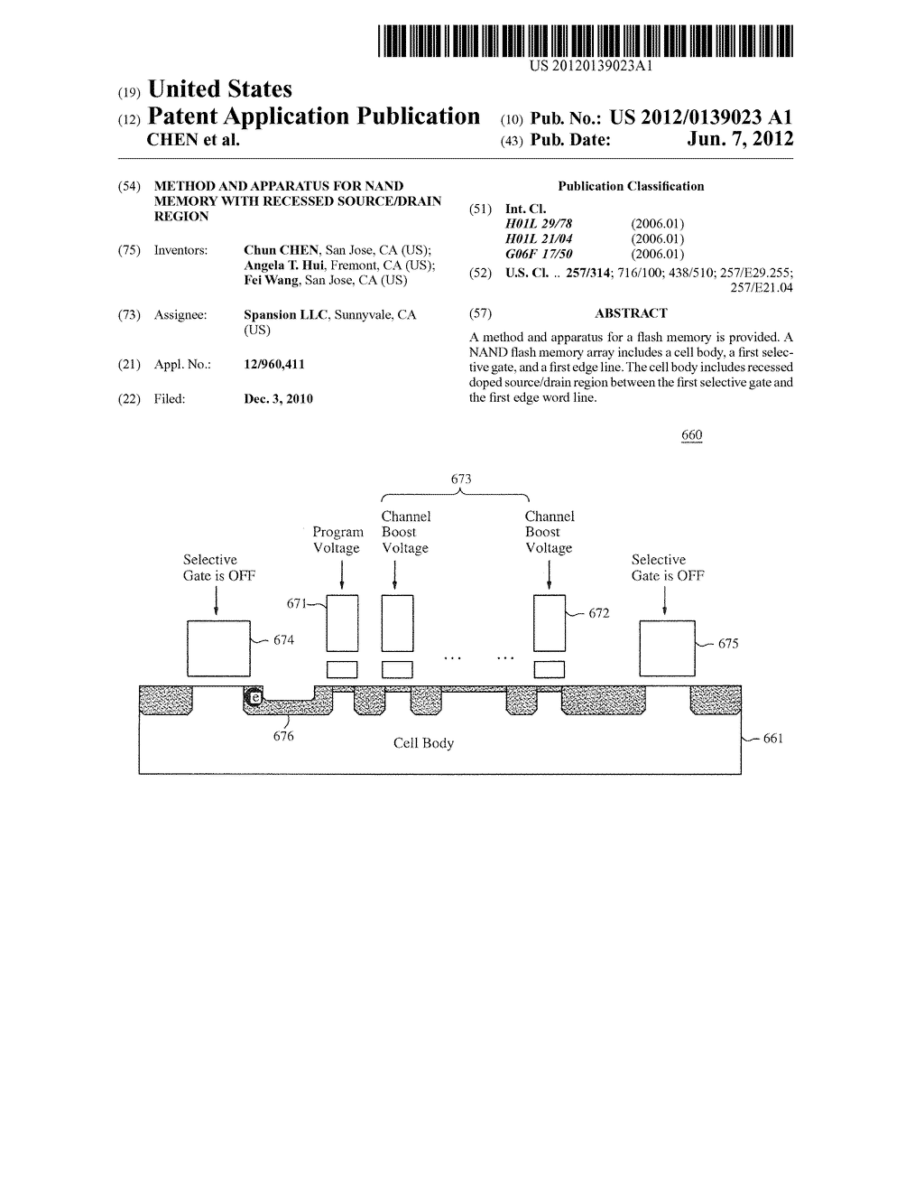 METHOD AND APPARATUS FOR NAND MEMORY WITH RECESSED SOURCE/DRAIN REGION - diagram, schematic, and image 01