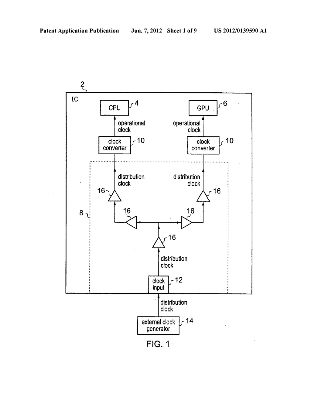 Integrated circuit, clock gating circuit, and method - diagram, schematic, and image 02