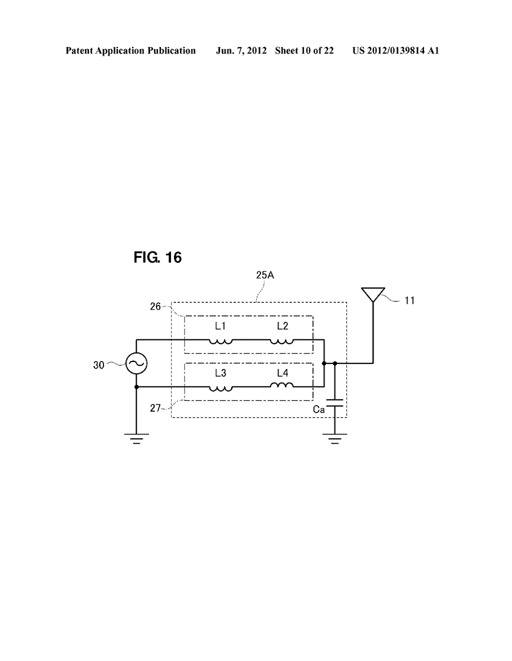 FREQUENCY STABILIZATION CIRCUIT, ANTENNA DEVICE, AND COMMUNICATION     TERMINAL DEVICE - diagram, schematic, and image 11