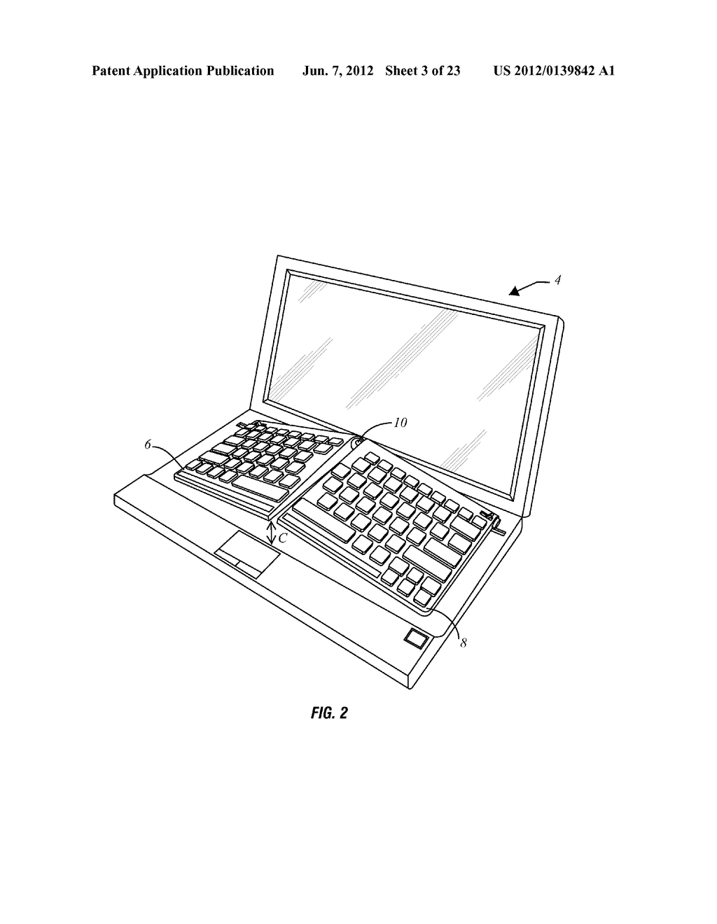 Adjustable Ergonomic Keyboard - diagram, schematic, and image 04