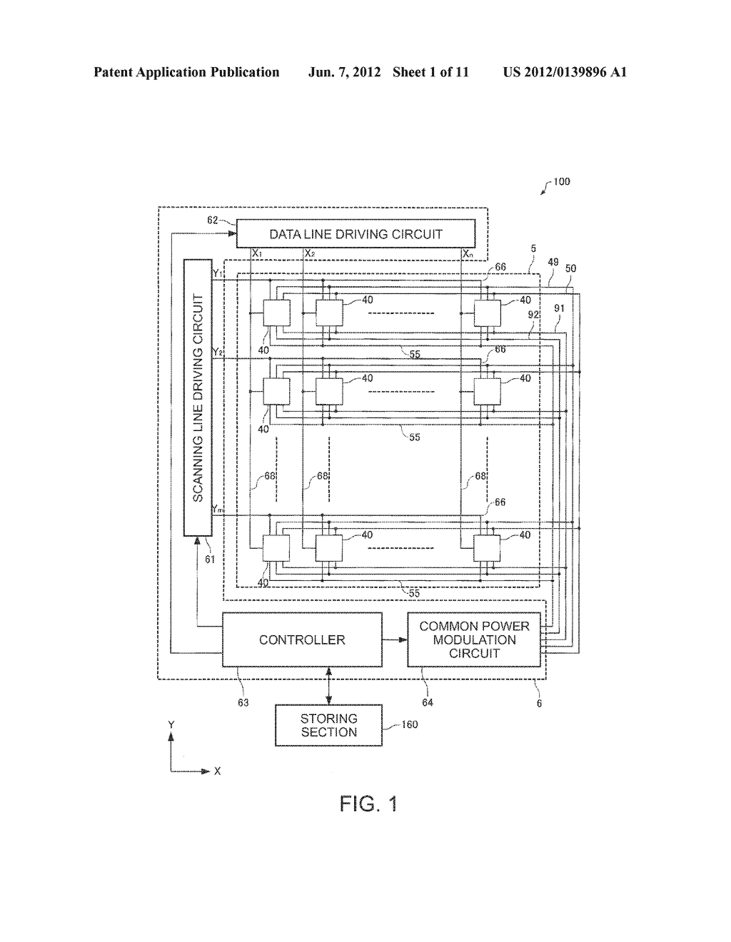 Driving Method of Electrophoretic Display Device, Electrophoretic Display     Device and Electronic Apparatus - diagram, schematic, and image 02