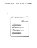 DISPLAY PROCESSING APPARATUS AND DISPLAY PROCESSING METHOD diagram and image