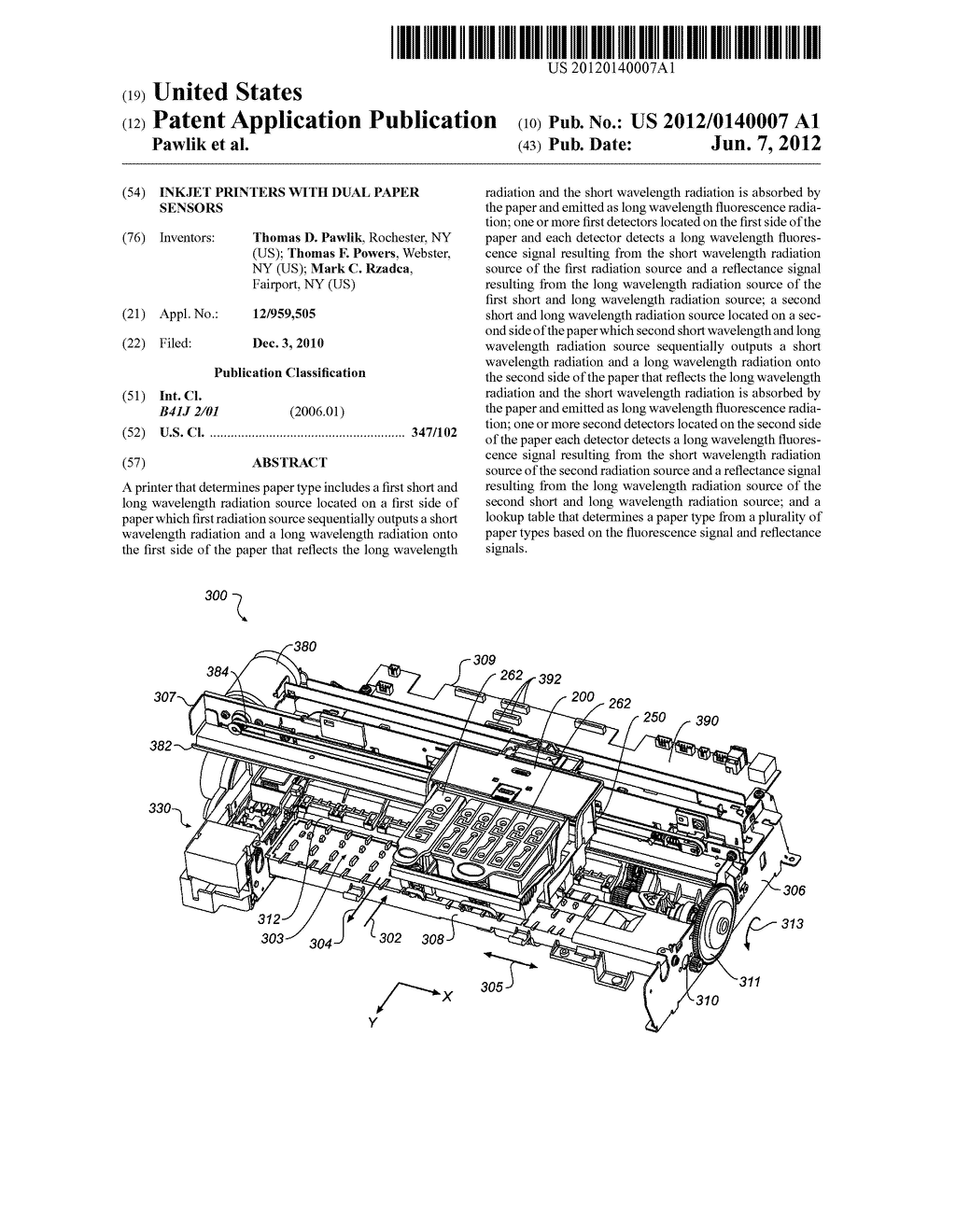 INKJET PRINTERS WITH DUAL PAPER SENSORS - diagram, schematic, and image 01