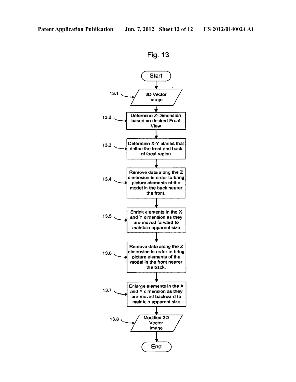 Method of displaying an enhanced three-dimensional images - diagram, schematic, and image 13