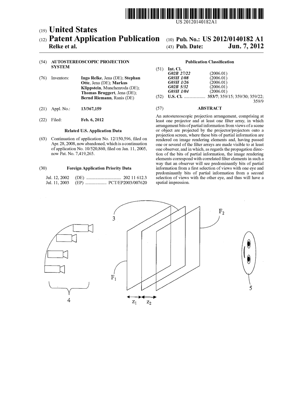 Autostereoscopic Projection System - diagram, schematic, and image 01