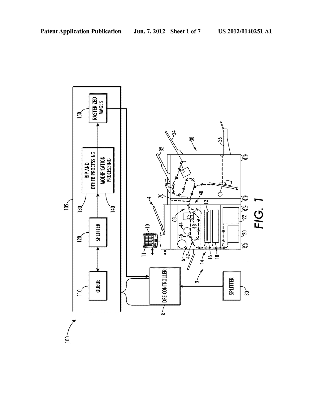 METHOD AND APPARATUS FOR READING AND REPLACING CONTROL AND/OR     IDENTIFICATION DATA IN A PRINT IMAGE TO SUPPORT DOCUMENT TRACKING, FLOW     CONTROL, AND SECURITY - diagram, schematic, and image 02