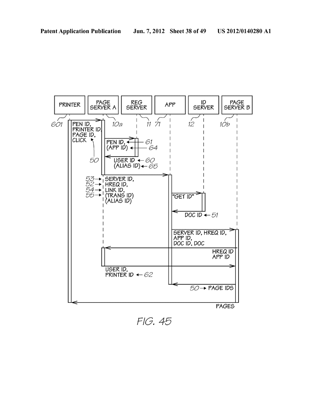 ELECTRONICALLY TRANSMITTED DOCUMENT DELIVERY THROUGH INTERACTION WITH     PRINTED DOCUMENT - diagram, schematic, and image 39