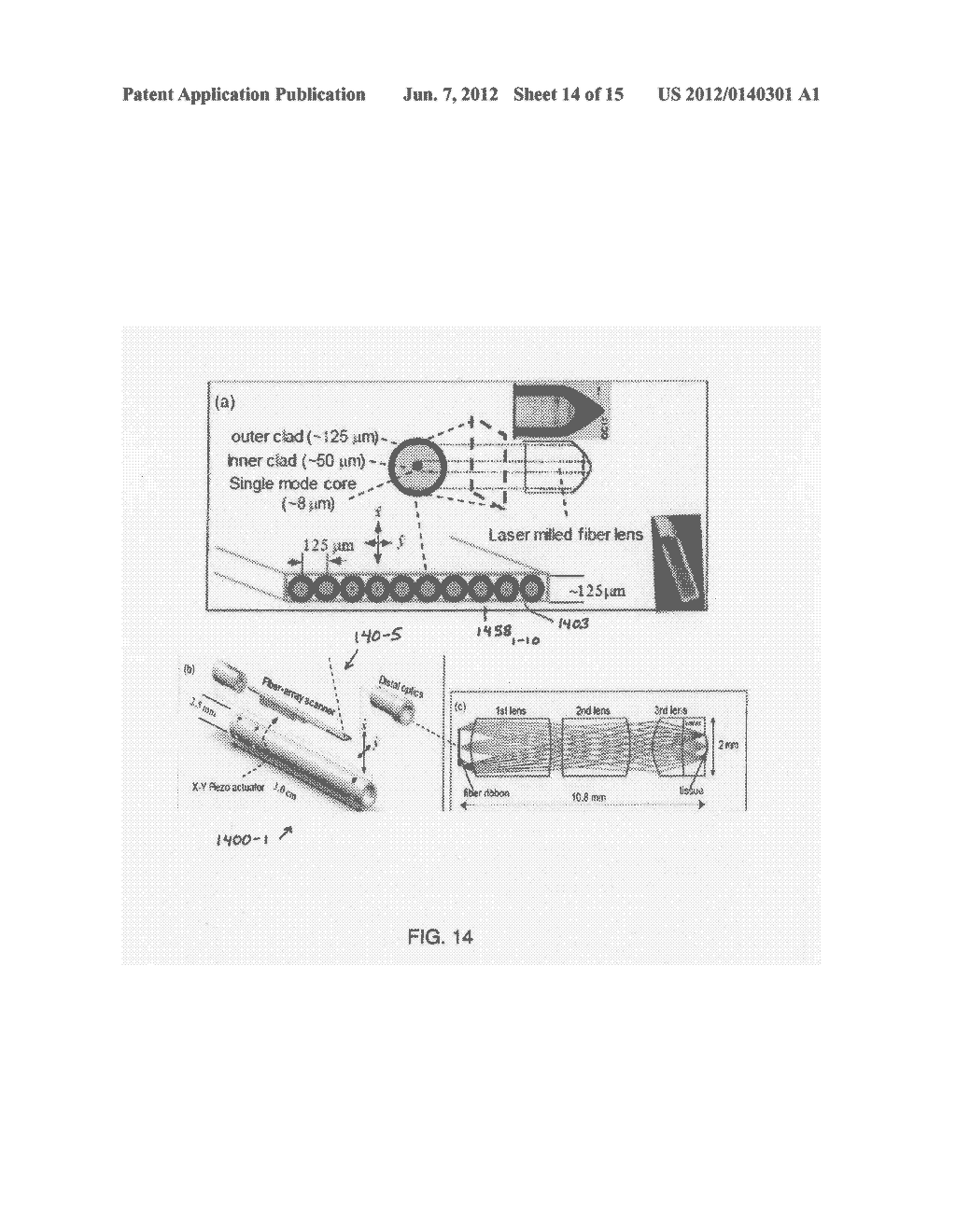 MULTI-PATH, MULTI-MAGNIFICATION, NON-CONFOCAL FLUORESCENCE EMISSION     ENDOSCOPY APPARATUS AND METHODS - diagram, schematic, and image 15