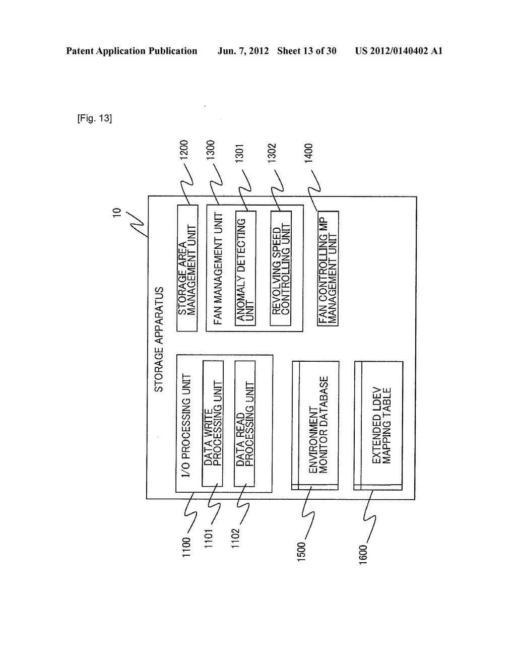 STORAGE APPARATUS AND METHOD OF CONTROLLING COOLING FANS FOR STORAGE     APPARATUS - diagram, schematic, and image 14