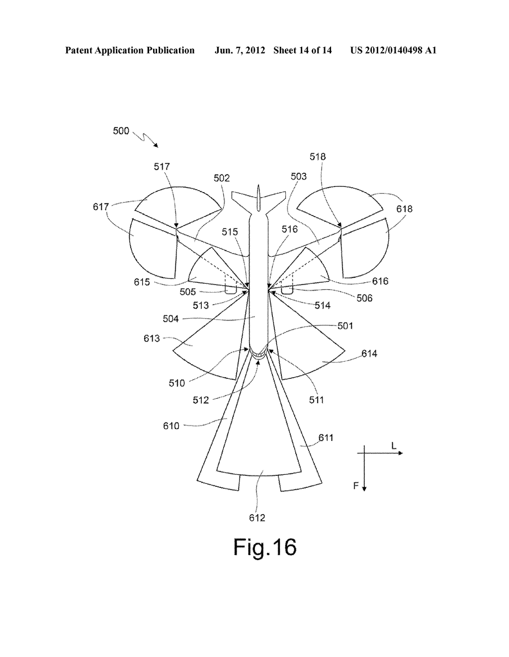 LED LIGHTING DEVICE OF AN AIRCRAFT, IN PARTICULAR FOR MANEUVERS OF     LANDING, TAKE-OFF, TAXIING, AND SEARCHING, AND AIRCRAFT COMPRISING SAID     DEVICE - diagram, schematic, and image 15