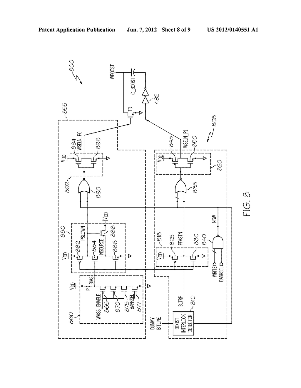 STATIC RANDOM ACCESS MEMORY (SRAM) WRITE ASSIST CIRCUIT WITH LEAKAGE     SUPPRESSION AND LEVEL CONTROL - diagram, schematic, and image 09