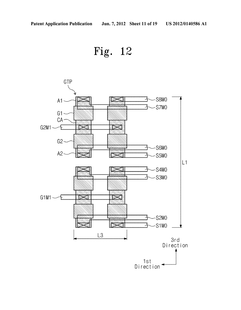 NONVOLATILE MEMORY DEVICE HAVING STACKED TRANSISTOR CONFIGURATION - diagram, schematic, and image 12