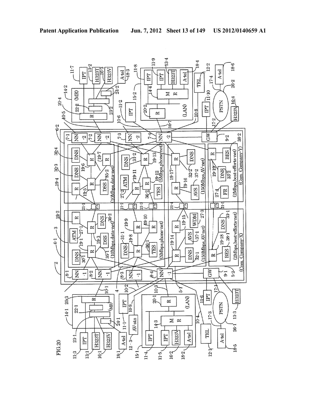 TERMINAL-TO-TERMINAL COMMUNICATION CONNECTION CONTROL METHOD USING IP     TRANSFER NETWORK - diagram, schematic, and image 14