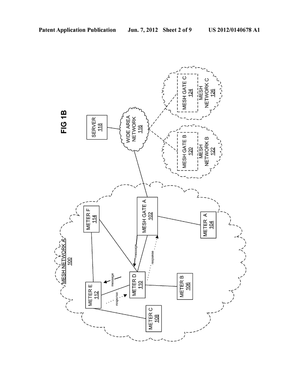 Communication and Message Route Optimization and Messaging in a Mesh     Network - diagram, schematic, and image 03