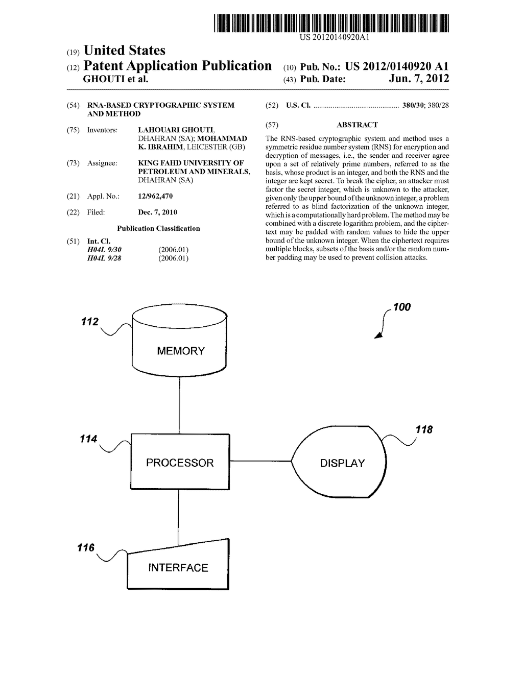 RNA-BASED CRYPTOGRAPHIC SYSTEM AND METHOD - diagram, schematic, and image 01