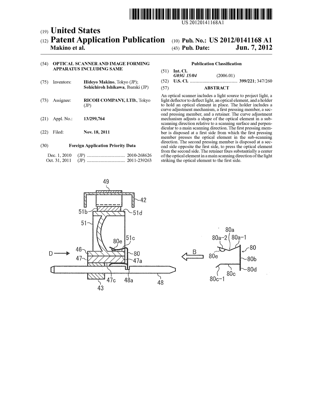 OPTICAL SCANNER AND IMAGE FORMING APPARATUS INCLUDING SAME - diagram, schematic, and image 01