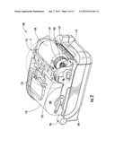 PRINTER WITH PRINTHEAD ASSEMBLY, CLUTCH ASSEMBLY, AND PRINTER RIBBON     TRANSPORT ASSEMBLY diagram and image