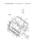 DEVICE FOR ALIGNING AND BINDING SHEETS COMPRISING AN INCLINED SUPPORT     SURFACE diagram and image