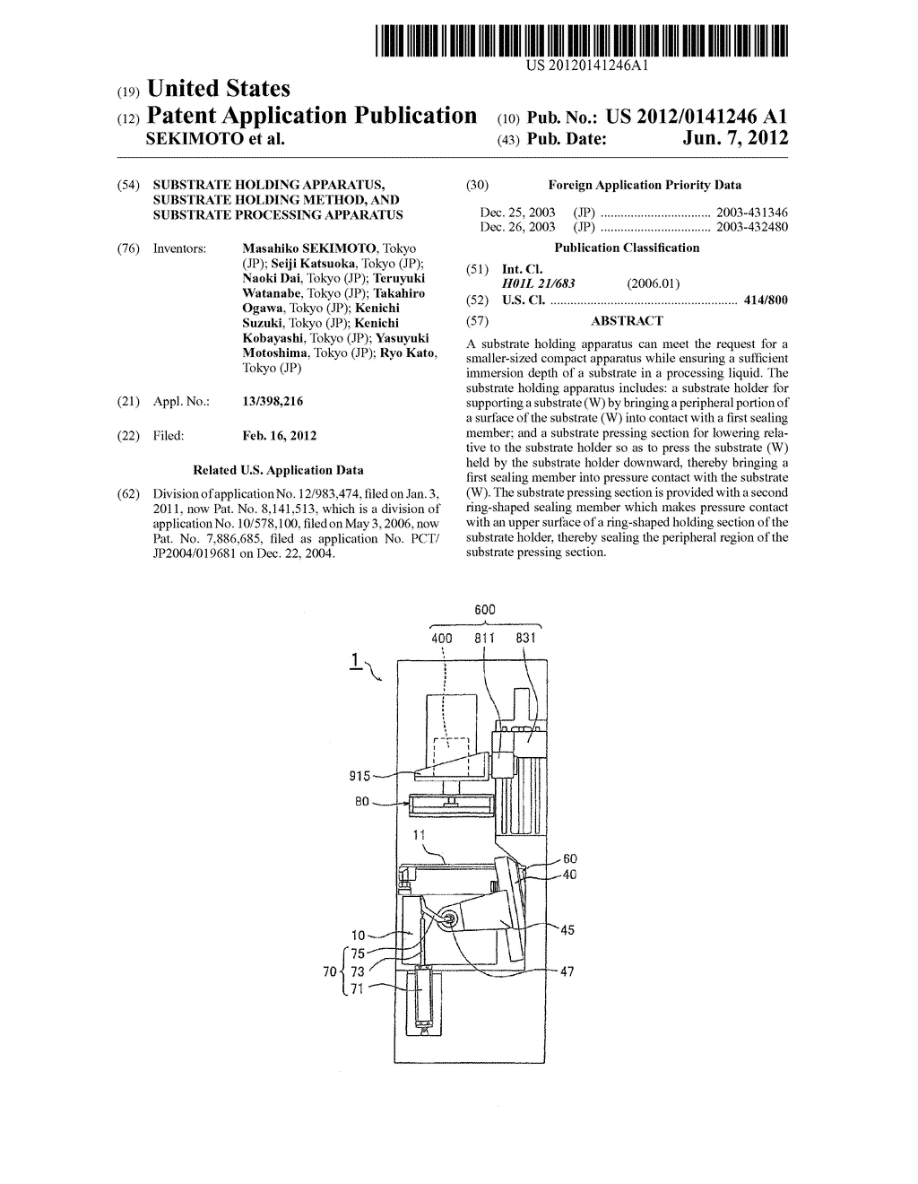 SUBSTRATE HOLDING APPARATUS, SUBSTRATE HOLDING METHOD, AND SUBSTRATE     PROCESSING APPARATUS - diagram, schematic, and image 01