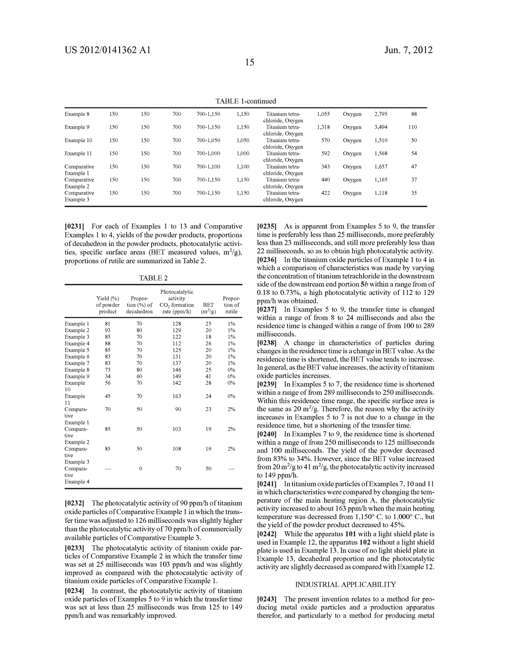 METAL OXIDE PARTICLE PRODUCTION METHOD AND PRODUCTION DEVICE - diagram, schematic, and image 20