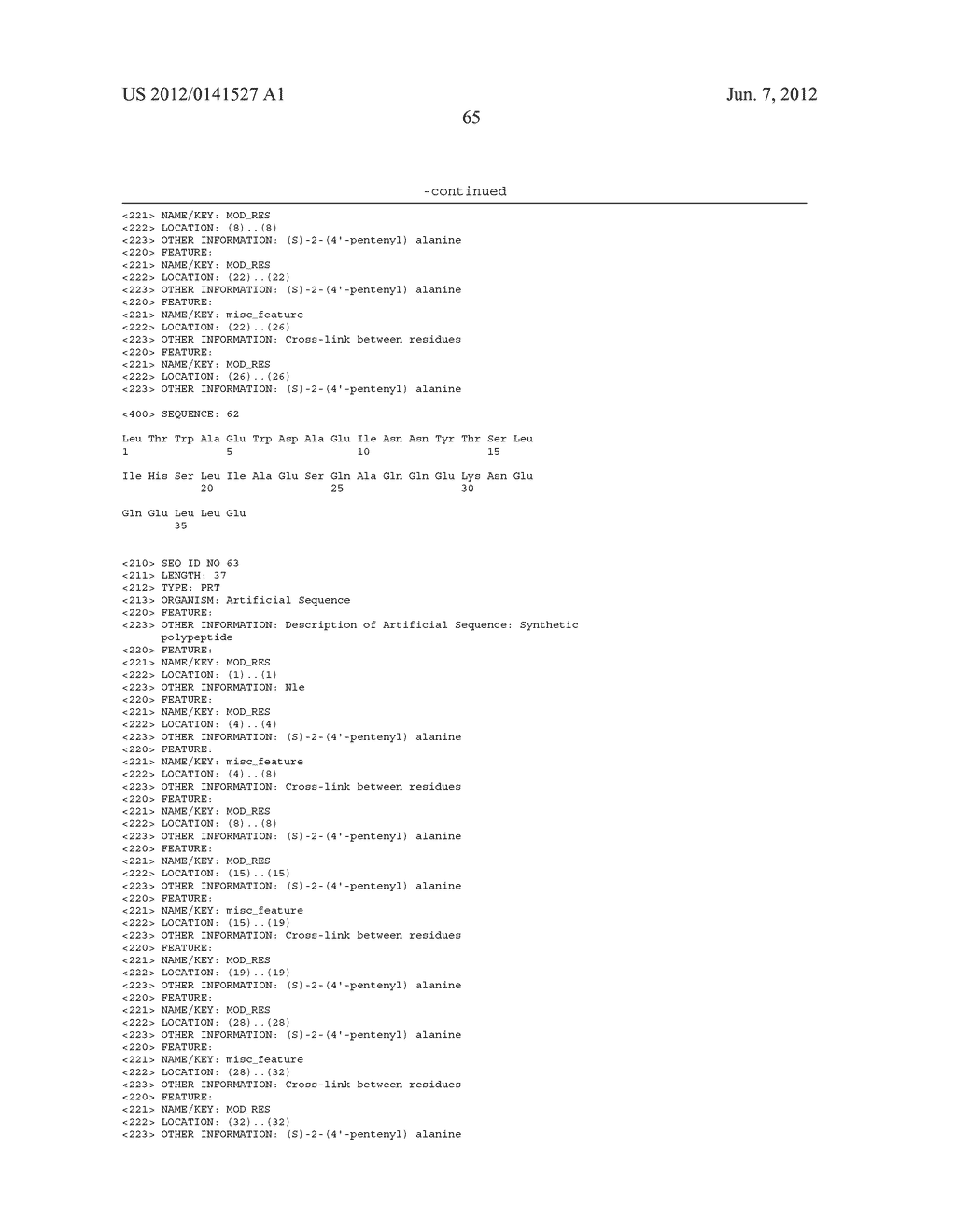 STRUCTURED VIRAL PEPTIDE COMPOSITIONS AND METHODS OF USE - diagram, schematic, and image 114