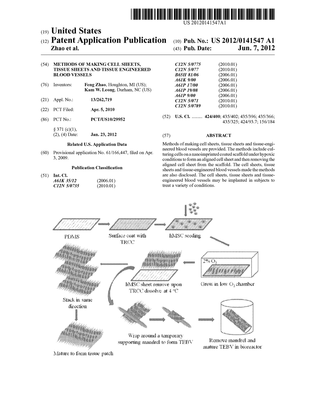 METHODS OF MAKING CELL SHEETS, TISSUE SHEETS AND TISSUE ENGINEERED BLOOD     VESSELS - diagram, schematic, and image 01