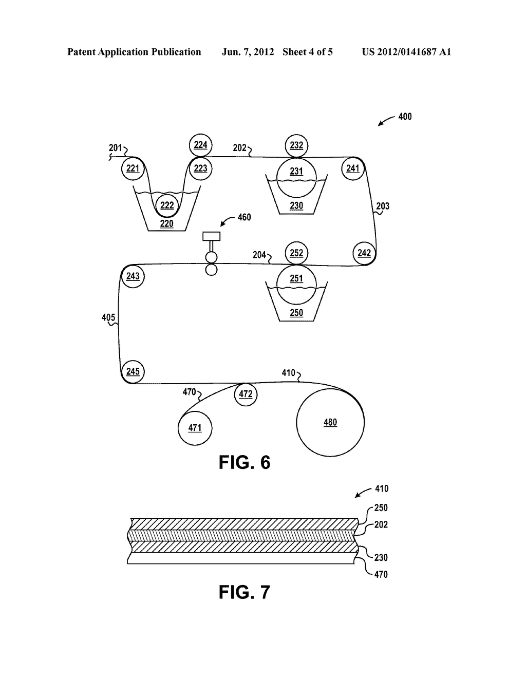 METHOD OF FORMING A ROOFING PRODUCT INCLUDING A CERAMIC BASE MATERIAL AND     RECYCLED ROOFING MATERIAL - diagram, schematic, and image 05