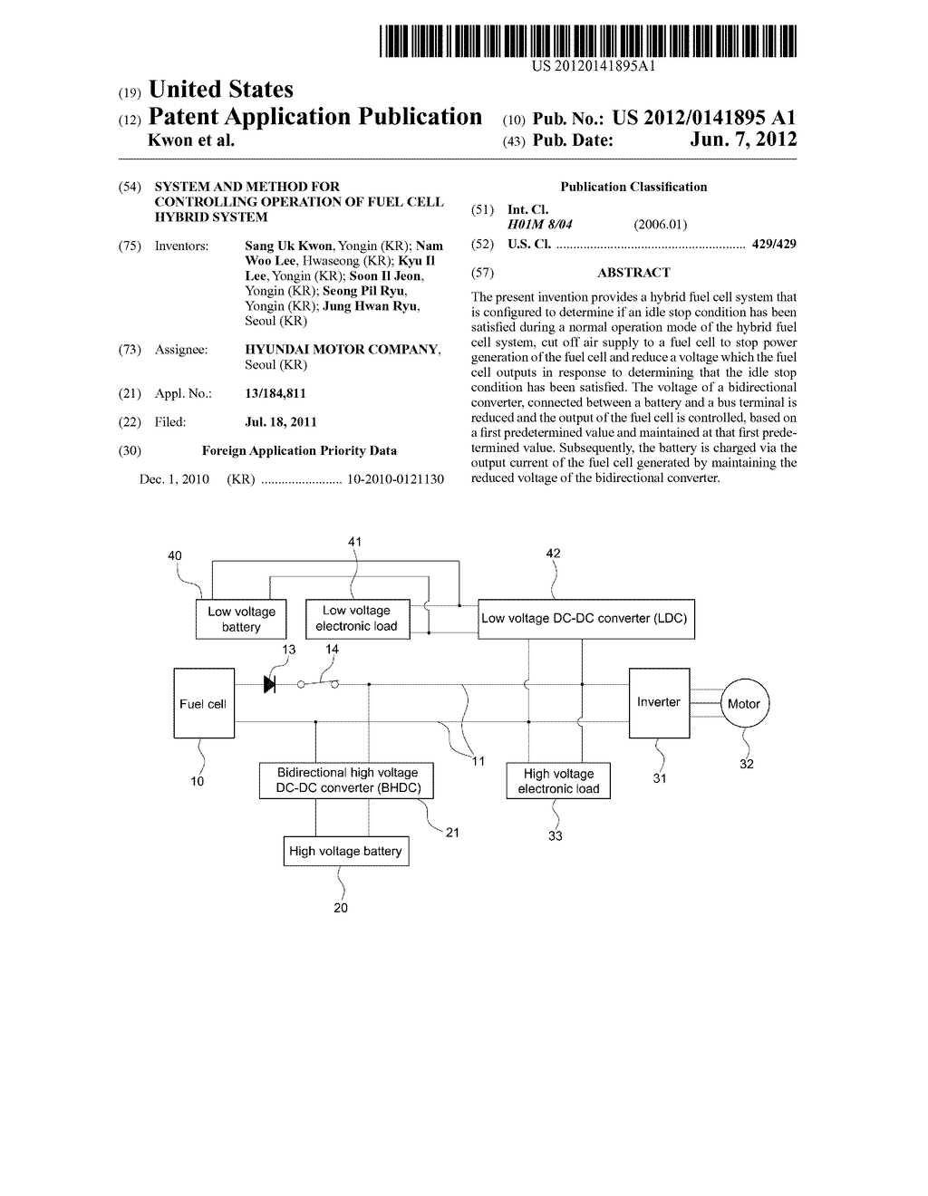 SYSTEM AND METHOD FOR CONTROLLING OPERATION OF FUEL CELL HYBRID SYSTEM - diagram, schematic, and image 01