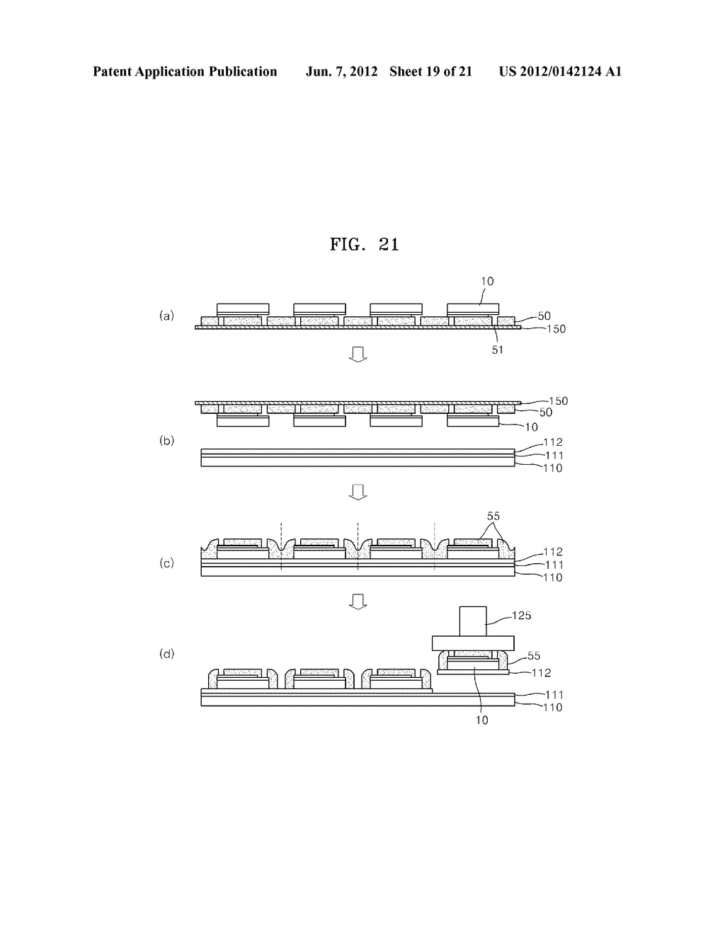 METHOD OF APPLYING PHOSPHOR TO SEMICONDUCTOR LIGHT-EMITTING DEVICE - diagram, schematic, and image 20