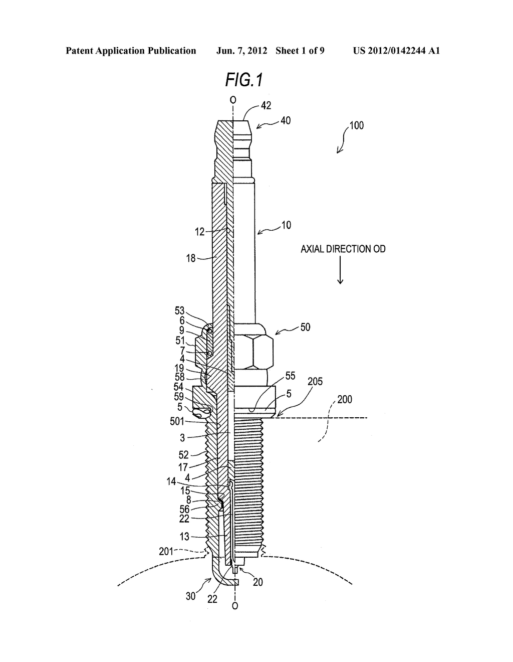 METHOD OF MANUFACTURING CENTER ELECTRODE AND SPARK PLUG - diagram, schematic, and image 02