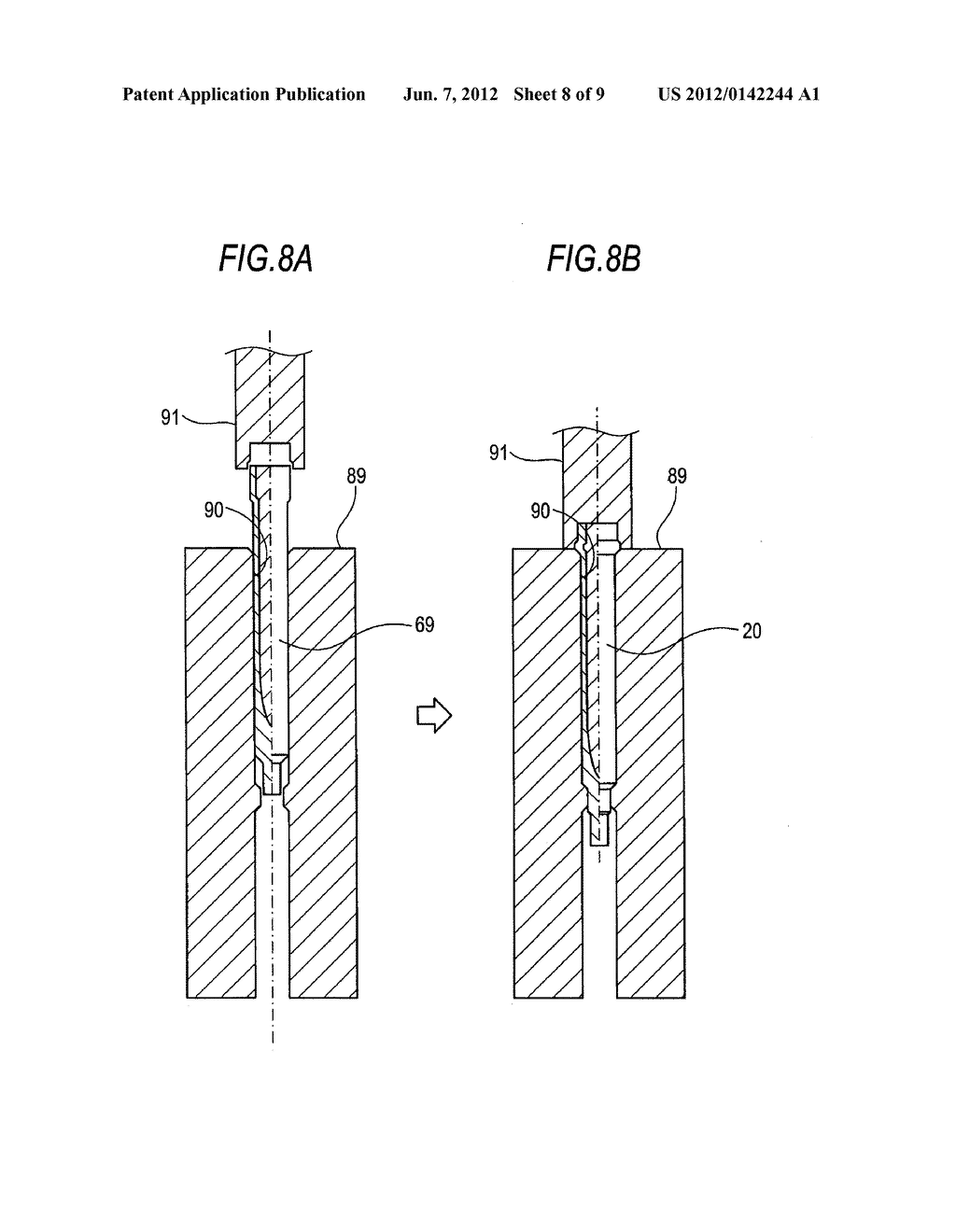 METHOD OF MANUFACTURING CENTER ELECTRODE AND SPARK PLUG - diagram, schematic, and image 09