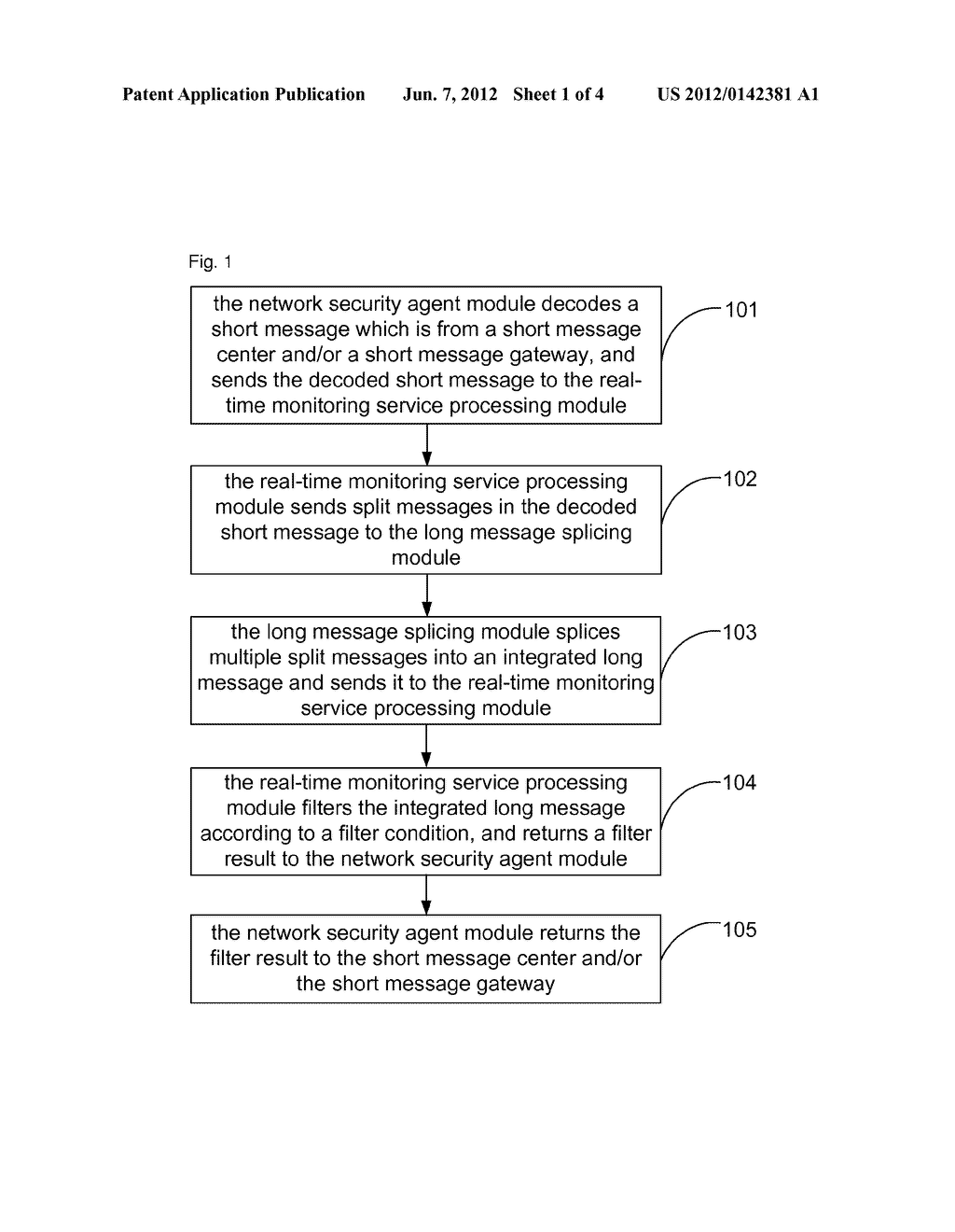 System and method for filtering long short message - diagram, schematic, and image 02