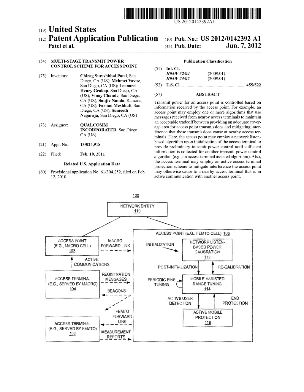 MULTI-STAGE TRANSMIT POWER CONTROL SCHEME FOR ACCESS POINT - diagram, schematic, and image 01