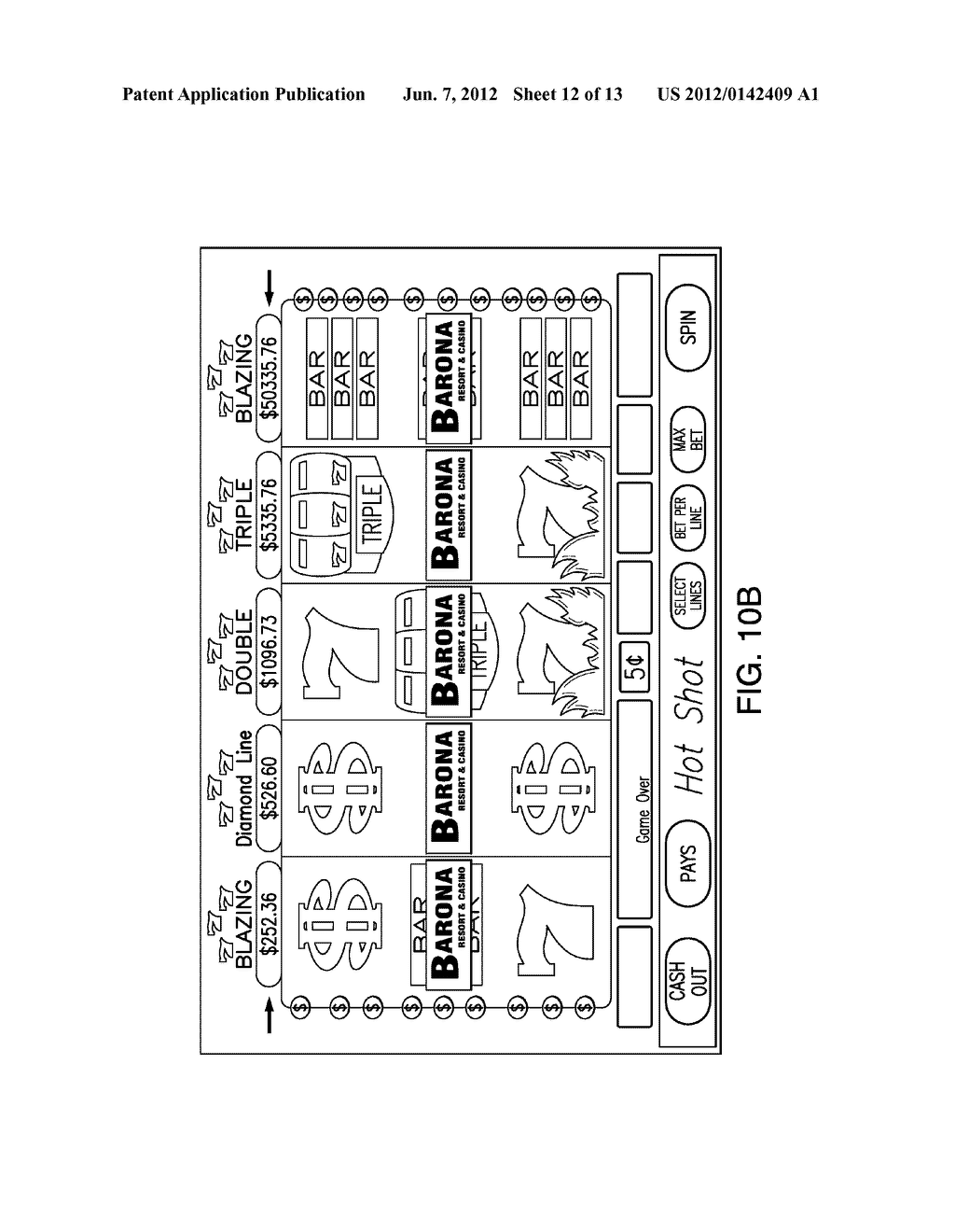 System and Method for Providing a System Generated In-Game Bonus in a     Gaming Environment - diagram, schematic, and image 13