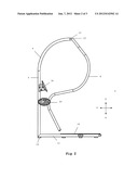 VIBRATING EXERCISE DEVICE FOR ASSISTING STRETCHING diagram and image