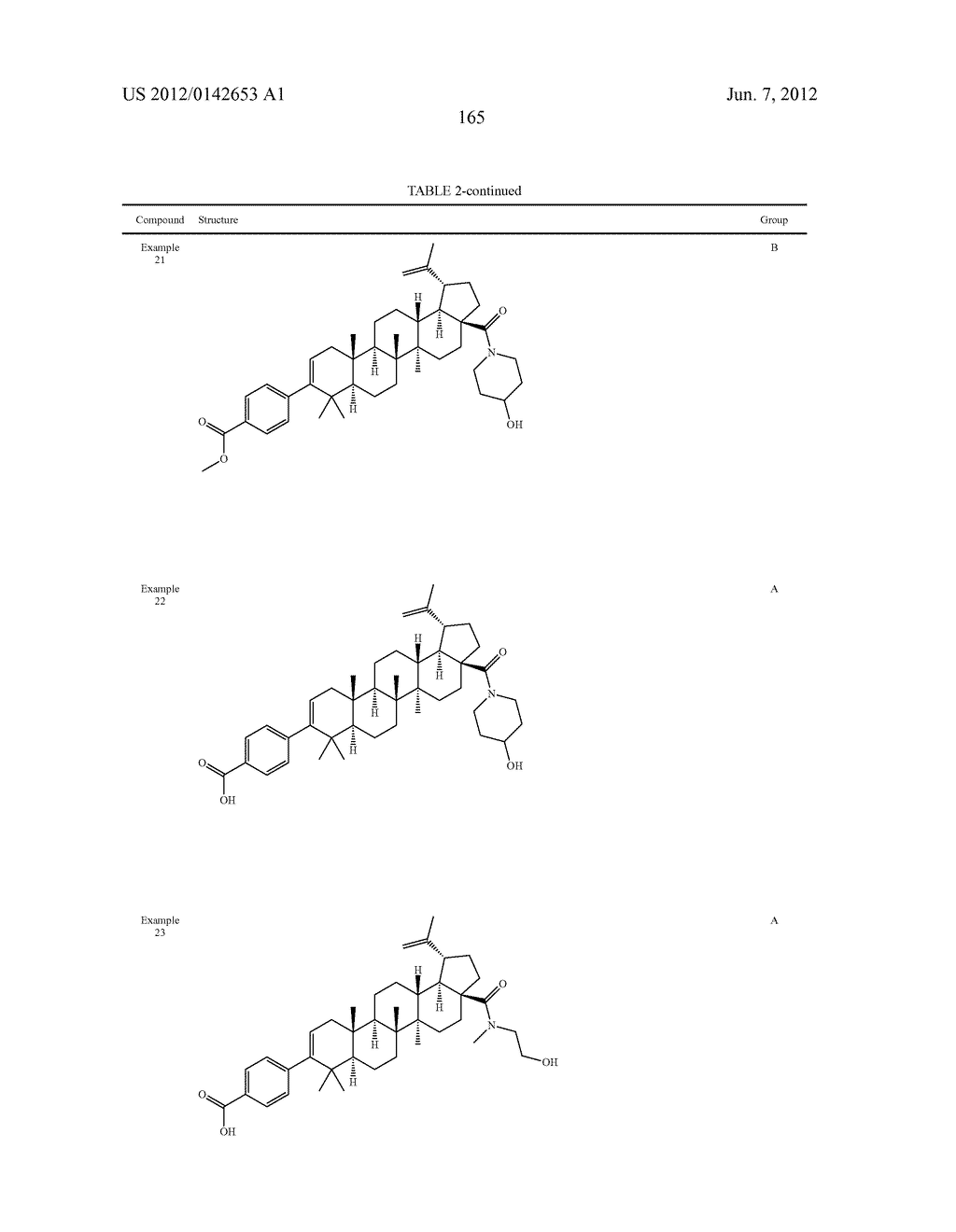 C-28 AMIDES OF MODIFIED C-3 BETULINIC ACID DERIVATIVES AS HIV MATURATION     INHIBITORS - diagram, schematic, and image 166