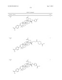 C-28 AMIDES OF MODIFIED C-3 BETULINIC ACID DERIVATIVES AS HIV MATURATION     INHIBITORS diagram and image