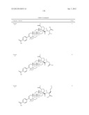 C-28 AMIDES OF MODIFIED C-3 BETULINIC ACID DERIVATIVES AS HIV MATURATION     INHIBITORS diagram and image