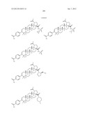 C-28 AMIDES OF MODIFIED C-3 BETULINIC ACID DERIVATIVES AS HIV MATURATION     INHIBITORS diagram and image