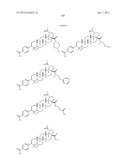 C-28 AMIDES OF MODIFIED C-3 BETULINIC ACID DERIVATIVES AS HIV MATURATION     INHIBITORS diagram and image