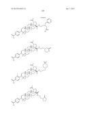 C-28 AMIDES OF MODIFIED C-3 BETULINIC ACID DERIVATIVES AS HIV MATURATION     INHIBITORS diagram and image