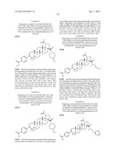 C-28 AMIDES OF MODIFIED C-3 BETULINIC ACID DERIVATIVES AS HIV MATURATION     INHIBITORS diagram and image