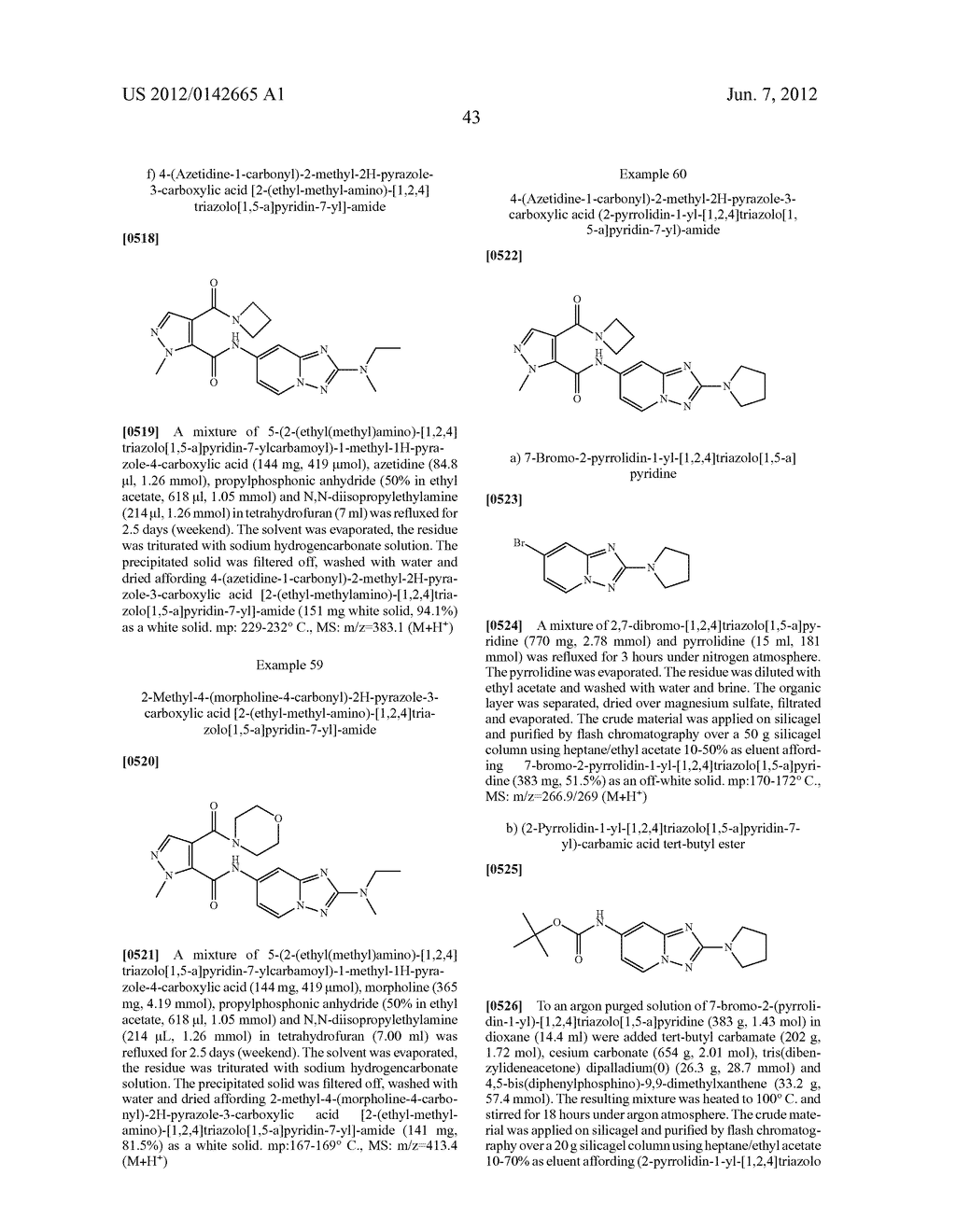 TRIAZOLOPYRIDINE COMPOUNDS - diagram, schematic, and image 44