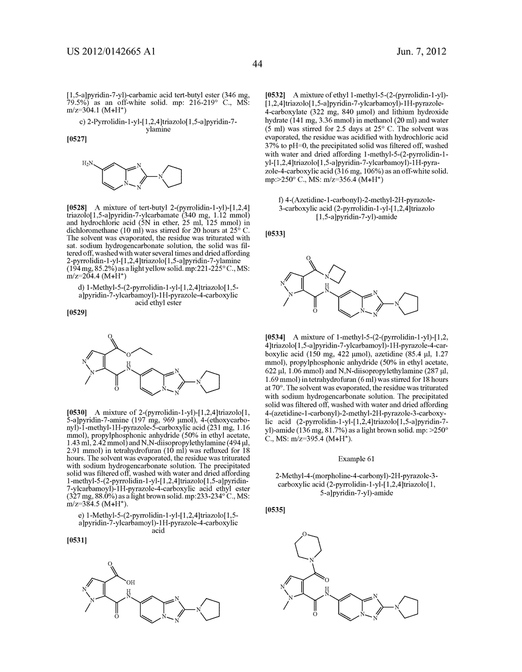 TRIAZOLOPYRIDINE COMPOUNDS - diagram, schematic, and image 45