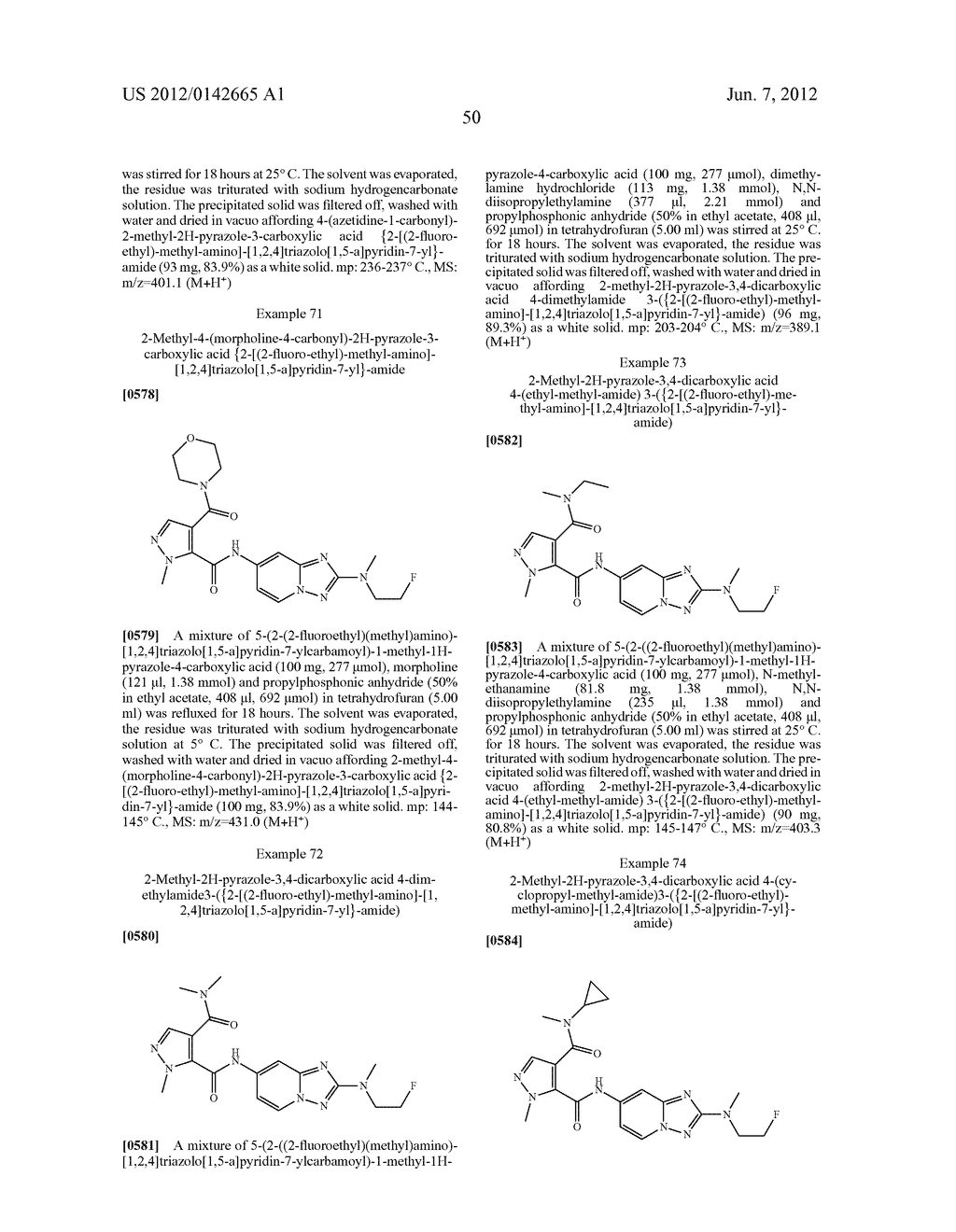 TRIAZOLOPYRIDINE COMPOUNDS - diagram, schematic, and image 51