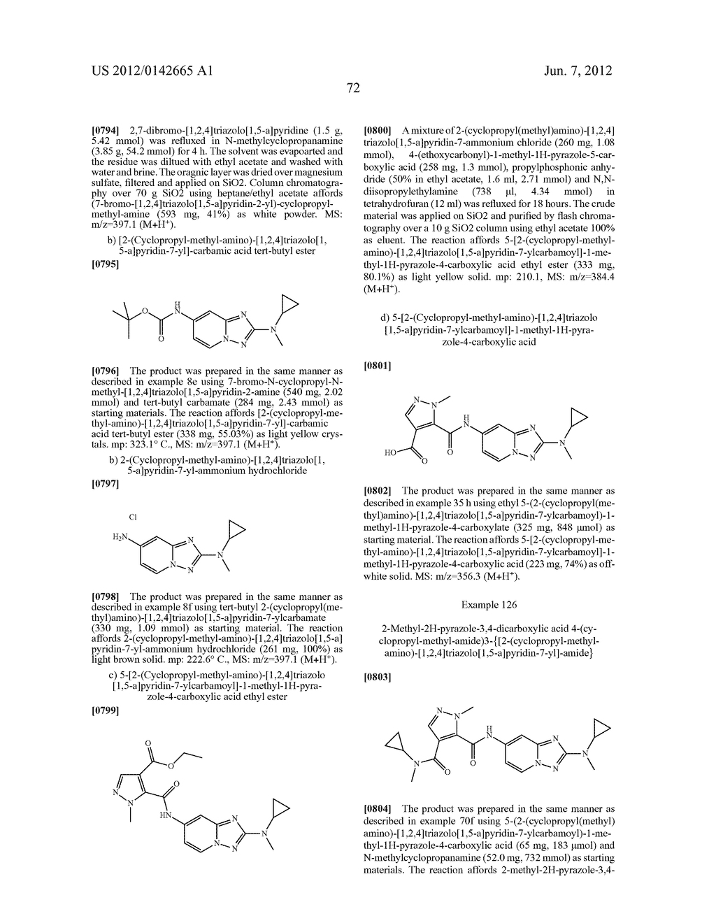 TRIAZOLOPYRIDINE COMPOUNDS - diagram, schematic, and image 73