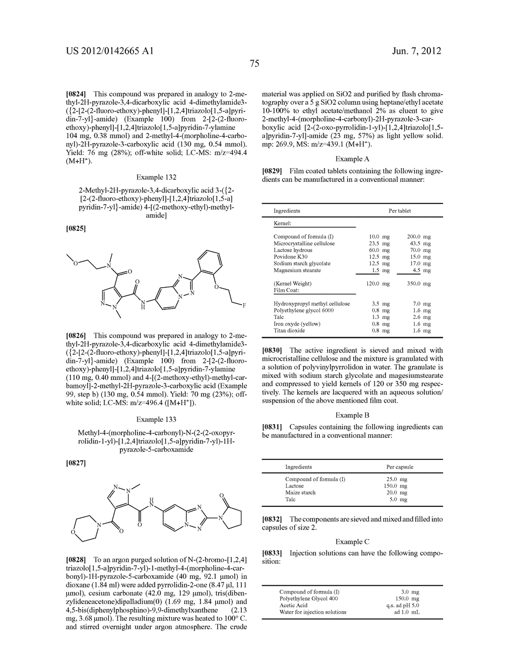 TRIAZOLOPYRIDINE COMPOUNDS - diagram, schematic, and image 76