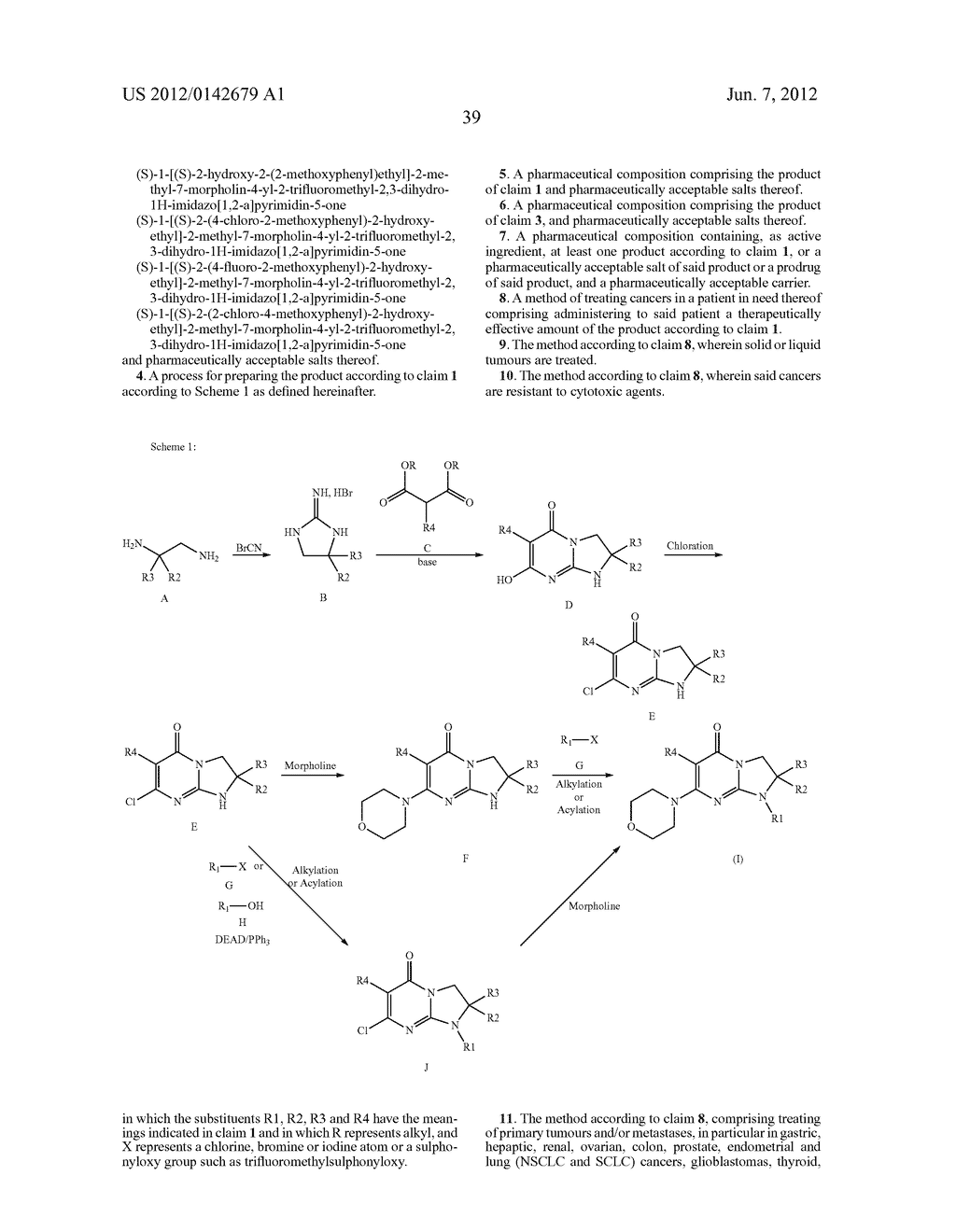 NOVEL 2,3-DIHYDRO-1H-IMIDAZO(1,2-A)PYRIMIDIN-5-ONE DERIVATIVES,     PREPARATION THEREOF, AND PHARMACEUTICAL USE THEREOF - diagram, schematic, and image 40