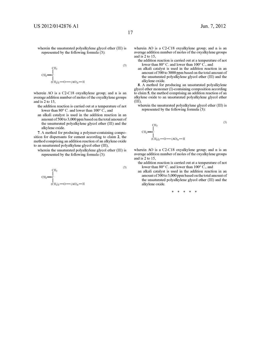 POLYMER COMPOSITION FOR CEMENT DISPERSANT AND METHOD FOR PRODUCING SAME - diagram, schematic, and image 21