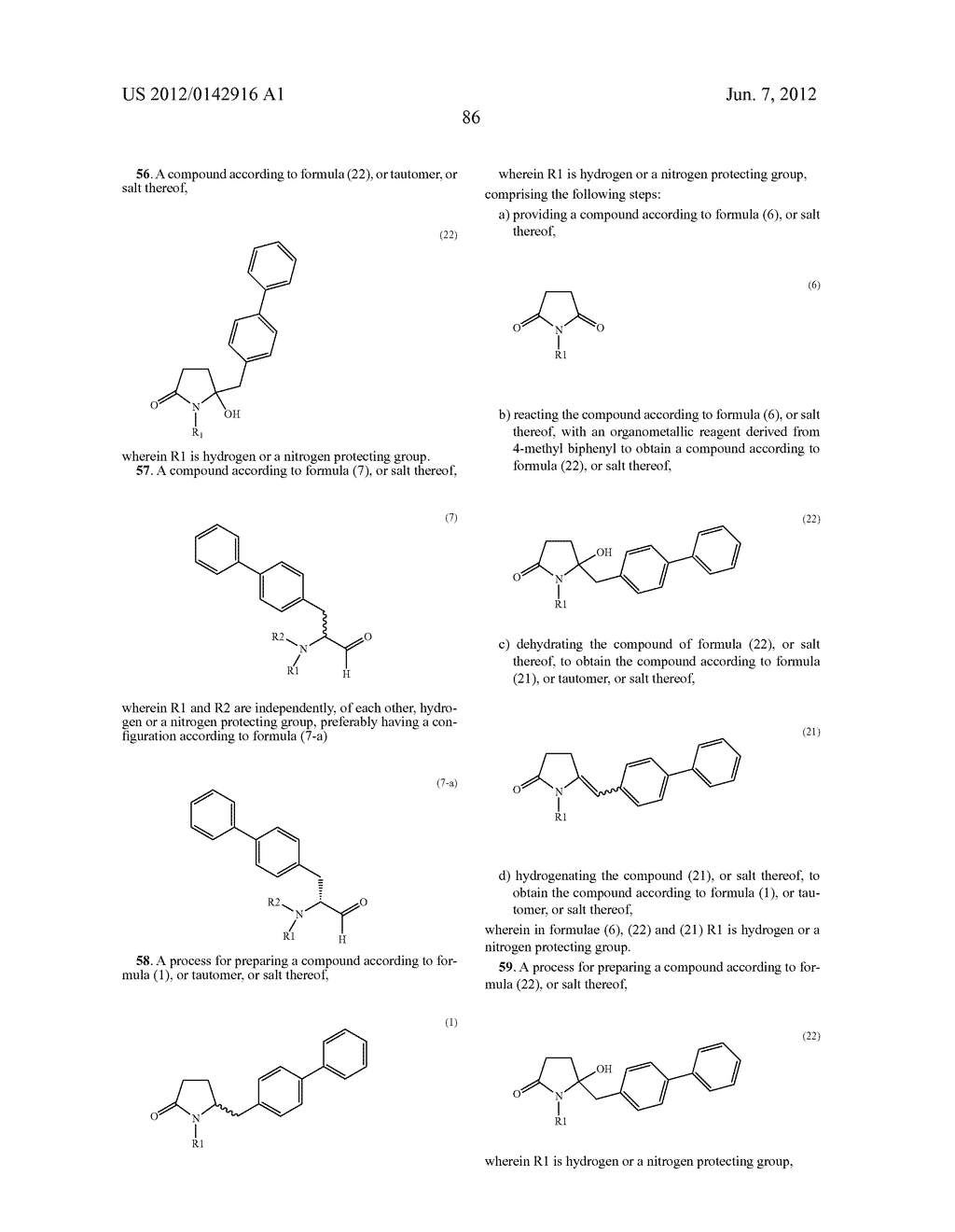 PROCESS FOR PREPARING 5-BIPHENYL-4-AMINO-2-METHYL PENTANOIC ACID - diagram, schematic, and image 99